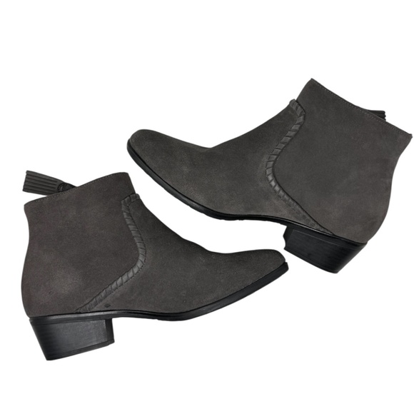 Jack Rogers Dylan Suede Charcoal Gray Booties - Picture 5 of 12